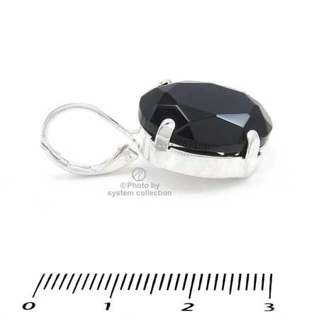 Ohrringe Vintage Bohemian Strass: Schwarz