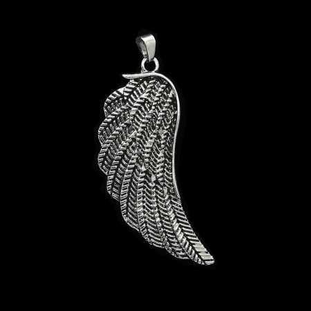 Silberfarbiger Engelflügel Anhänger