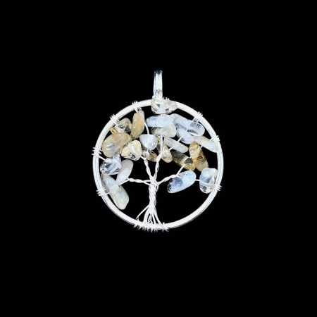 Modeschmuckanhänger mit Schutzsymbol Lebensbaum