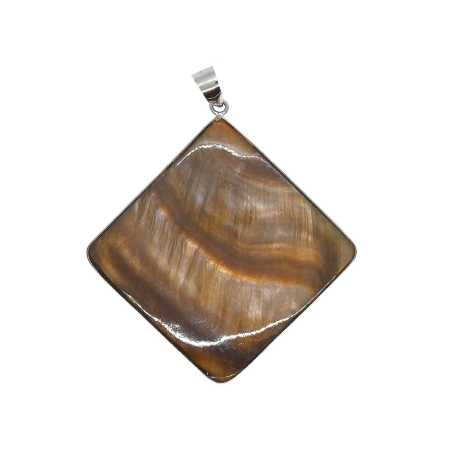 Perlmutt Anhänger in Brauntönen