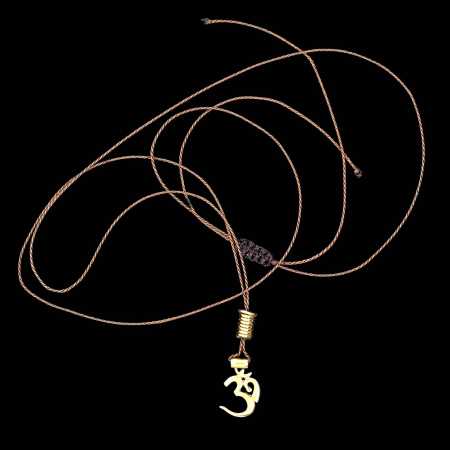 Vergoldete " OM " Kette