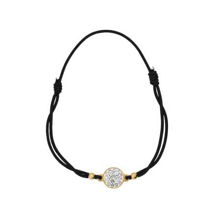 Modeschmuck Armband mit Goldfarbigen Strass Mittelteil