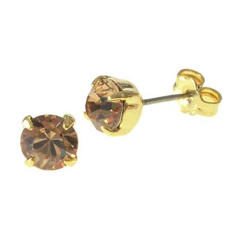 Stecker mit Swarovski Kristall Farbe: H. C. Topas