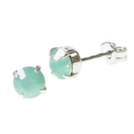 Stecker mit Swarovski® Kristall Pazifik Opal