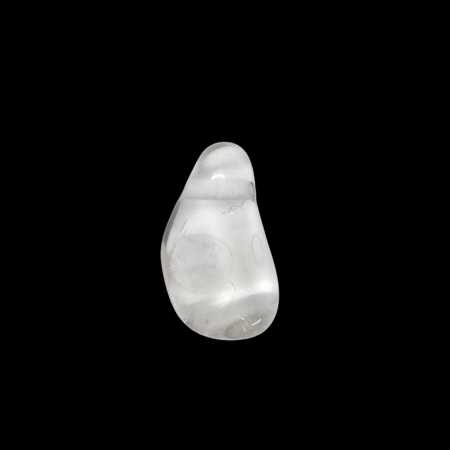 Geschwungener Bergkristall Tropfen mit Bohrung