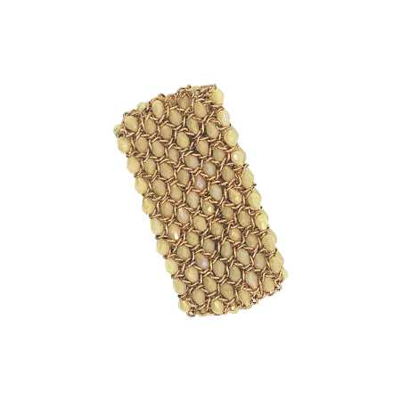 Leder Metall Armband Braun Schwarz