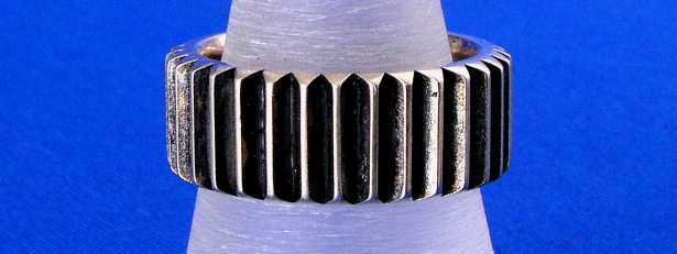 925 Silberring wie ein Zahnrad