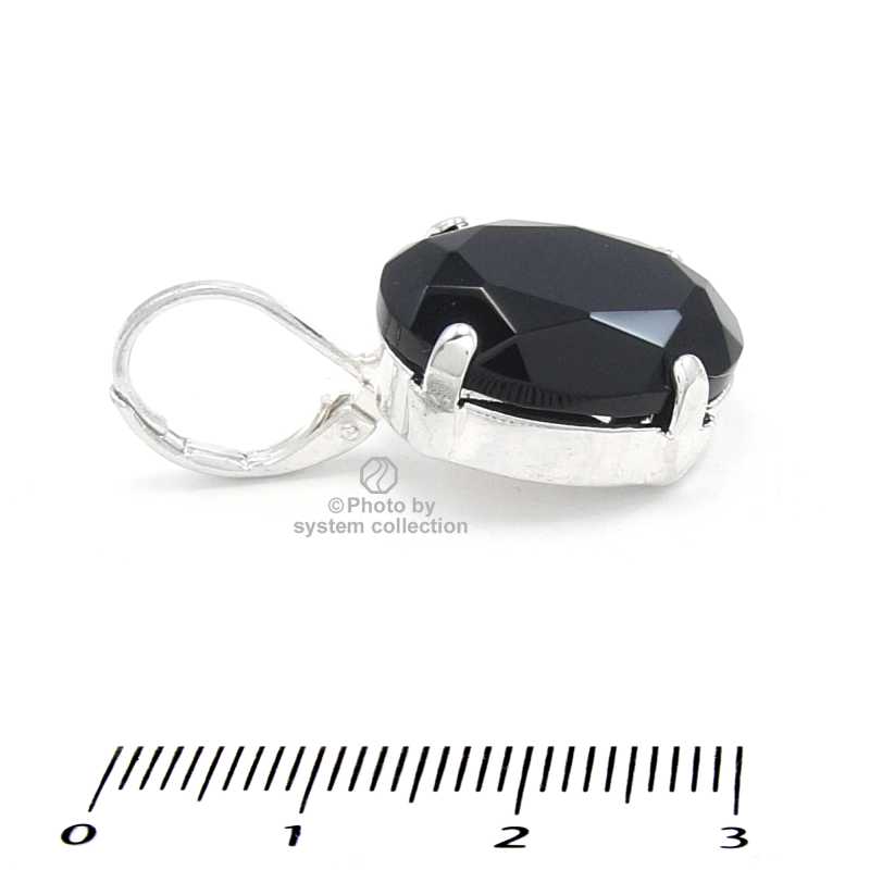 Ohrringe Vintage Bohemian Strass: Schwarz