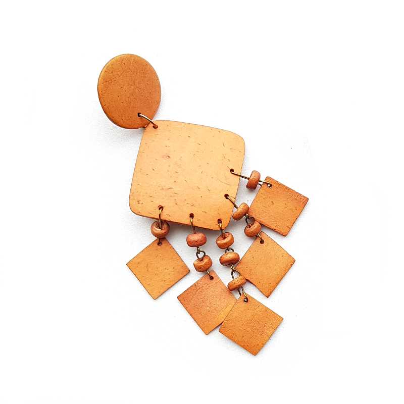 80er Modeschmuck Fimo Stecker.