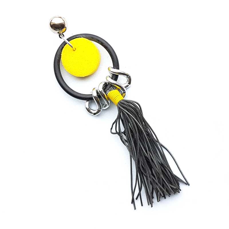 80er Modeschmuck Stecker aus Gummi, Schaumstoff und Metall