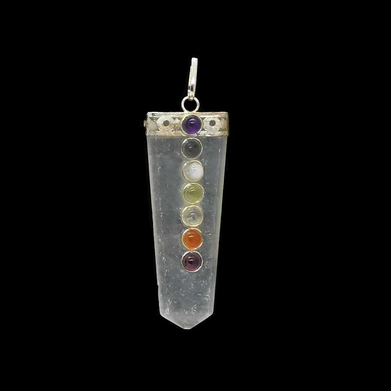 Bergkristall Chakra Anhänger