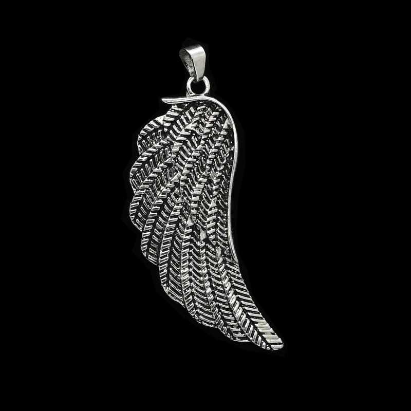 Silberfarbiger Engelflügel Anhänger