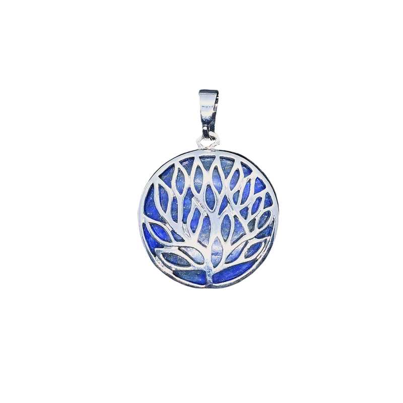 Modeschmuckanhänger mit Schutzsymbol Lebensbaum und Lapis