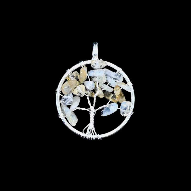 Modeschmuckanhänger mit Schutzsymbol Lebensbaum