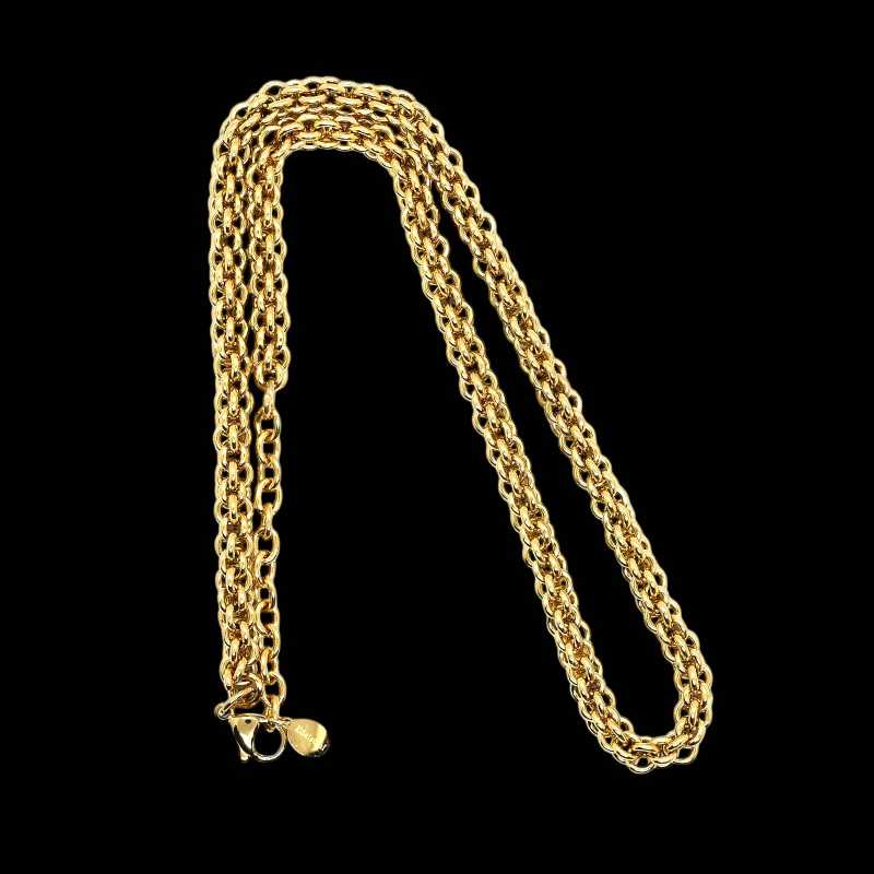 Edelstahlkette vergoldet
