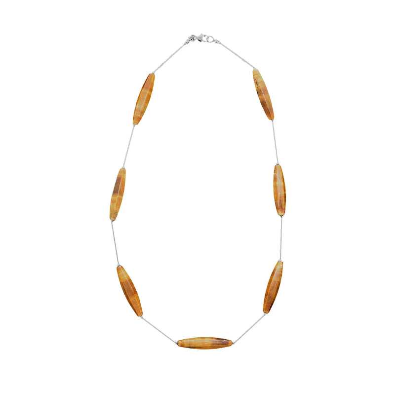 Silberkette mit Tigeraugen