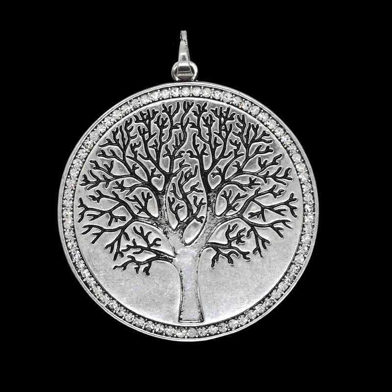 Modeschmuck Anhänger Lebensbaum mit Strass