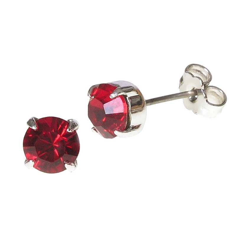 Stecker mit Swarovski Kristall Farbe: Siam