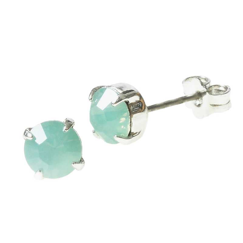 Stecker mit Swarovski® Kristall Pazifik Opal