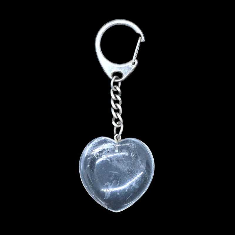 Schlüsselanhänger mit Bergkristallherz