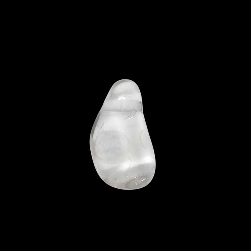 Geschwungener Bergkristall Tropfen mit Bohrung