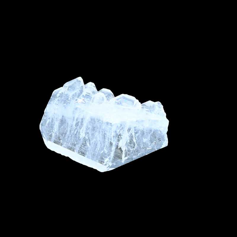 Teilweise Transparenter flacher Bergkristall 8 Spitzen