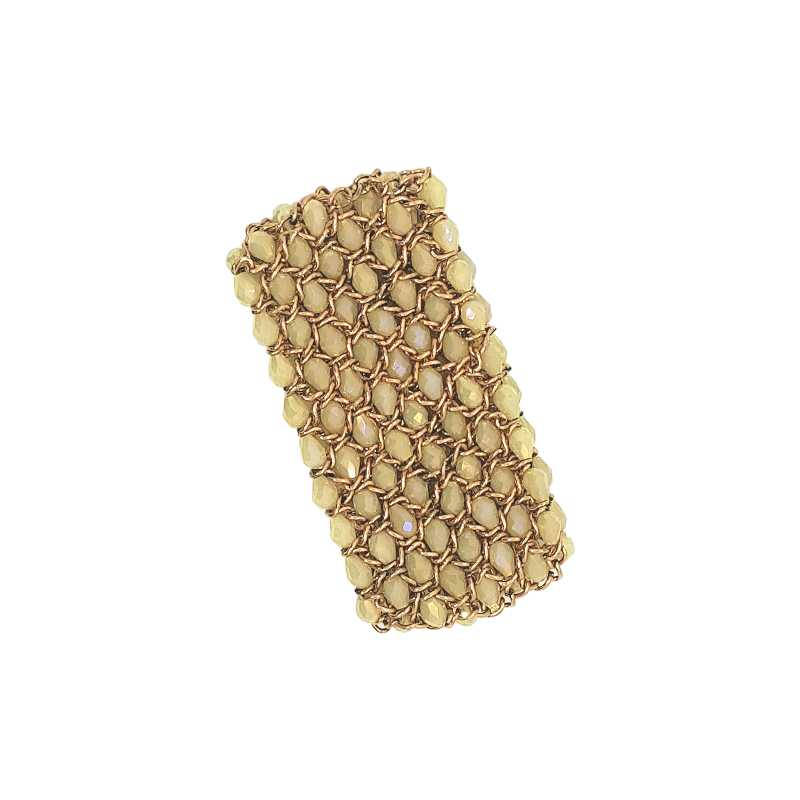 Leder Metall Armband Braun Schwarz