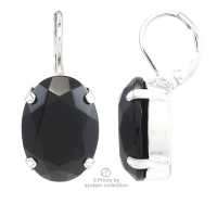 Ohrringe Vintage Bohemian Strass: Schwarz