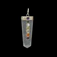 Bergkristall Chakra Anhänger