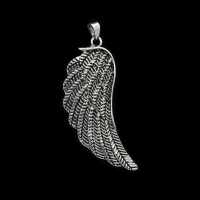 Silberfarbiger Engelflügel Anhänger