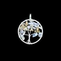 Modeschmuckanhänger mit Schutzsymbol Lebensbaum