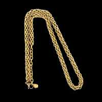 Edelstahlkette vergoldet