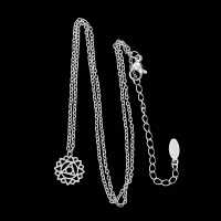 Edelstahlkette Dreieck im Kreis