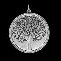 Modeschmuck Anhänger Lebensbaum mit Strass