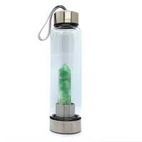 Trinkflasche für unterwegs mit Aventurin